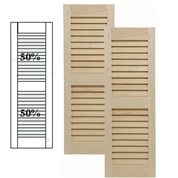 Wood Louver Shutters